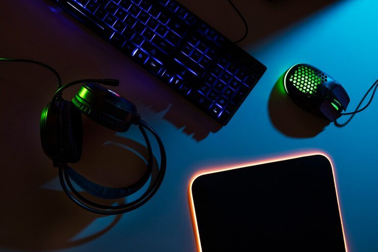 gaming keyboard mouse and mouse pad
