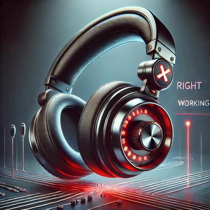 soundcore life q20 headphones right speaker not working
